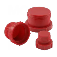 Flat-Faced O-Ring Plug Caps (Polyethylene Plastic)