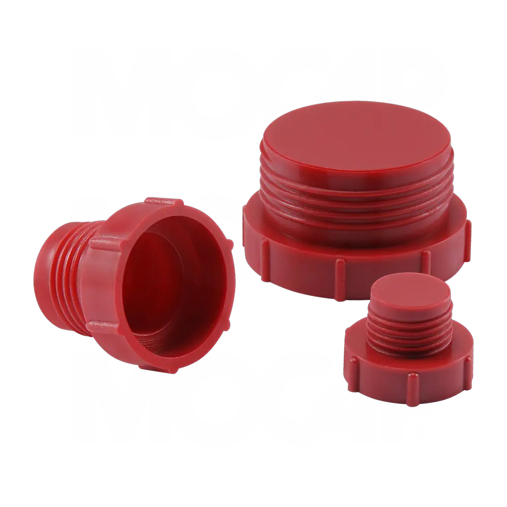 Threaded Plastic Plugs for Inverted Flared Fittings