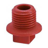 Polypropylene Flared Square Head Plugs for NPT Threads